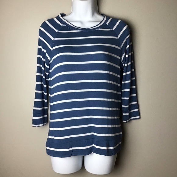 MIX by 41 Hawthorn Blue and White Striped Top - Picture 3 of 5